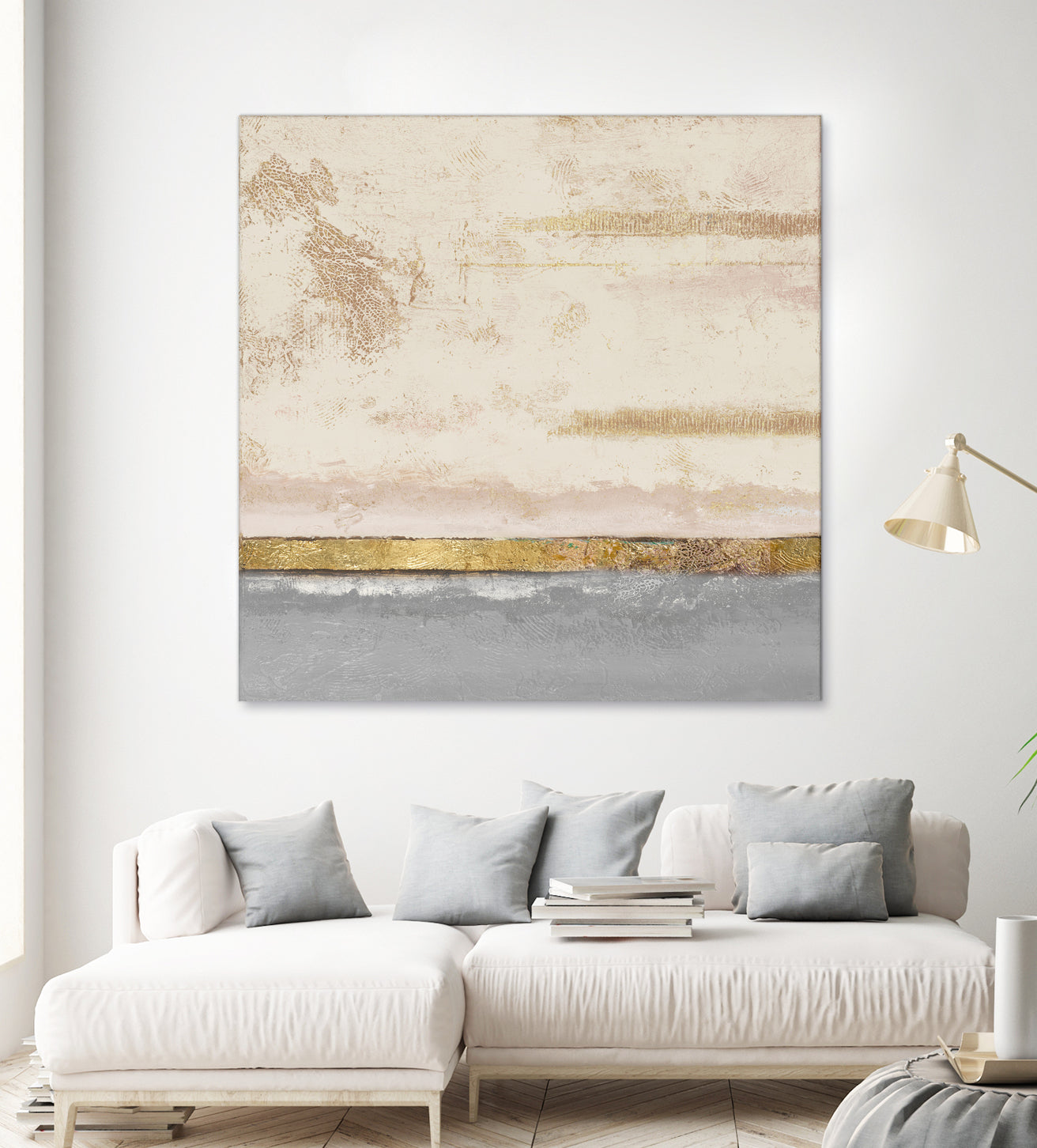 Soft Sea Landscape Square by Patricia Pinto on GIANT ART - abstract soft