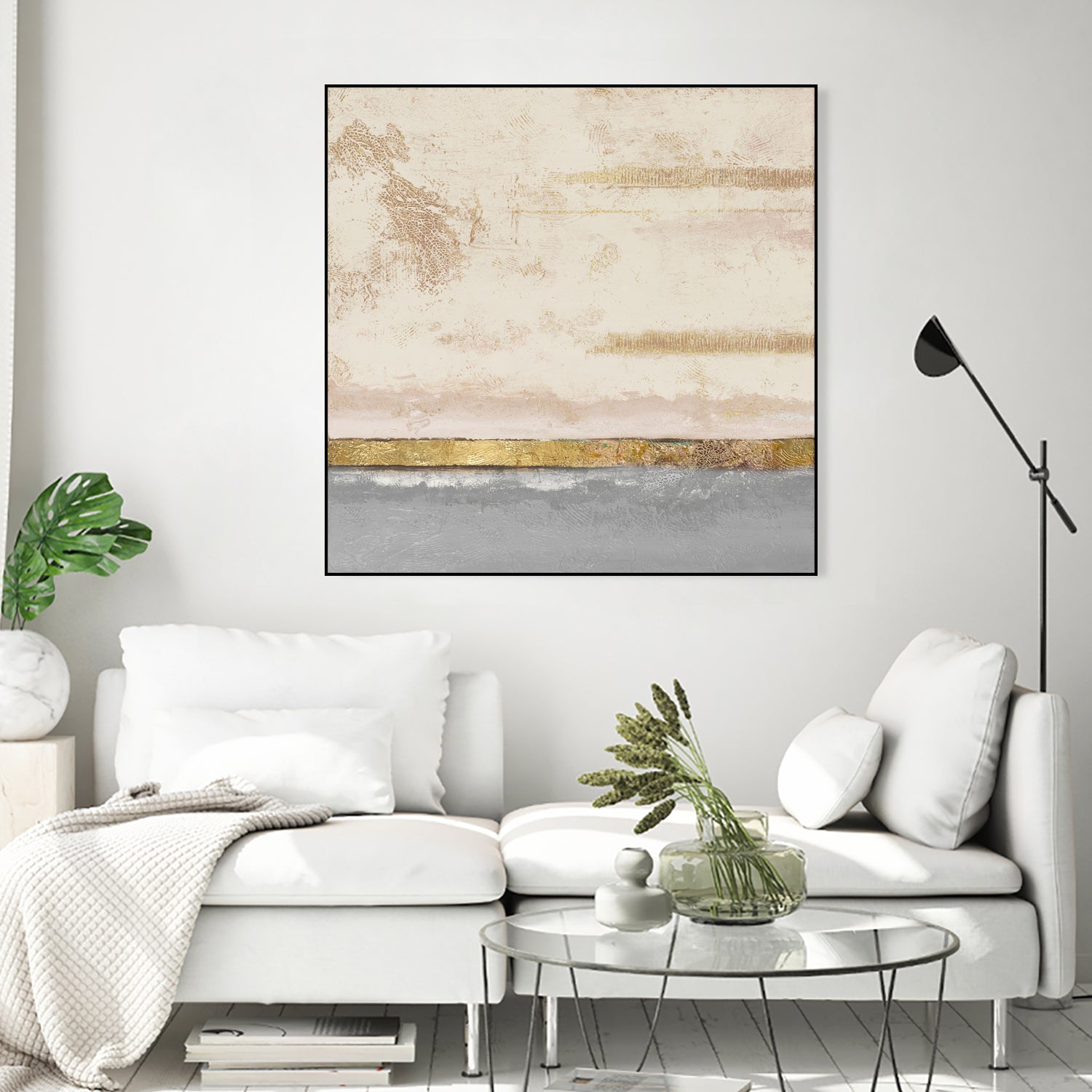 Soft Sea Landscape Square by Patricia Pinto on GIANT ART - abstract soft