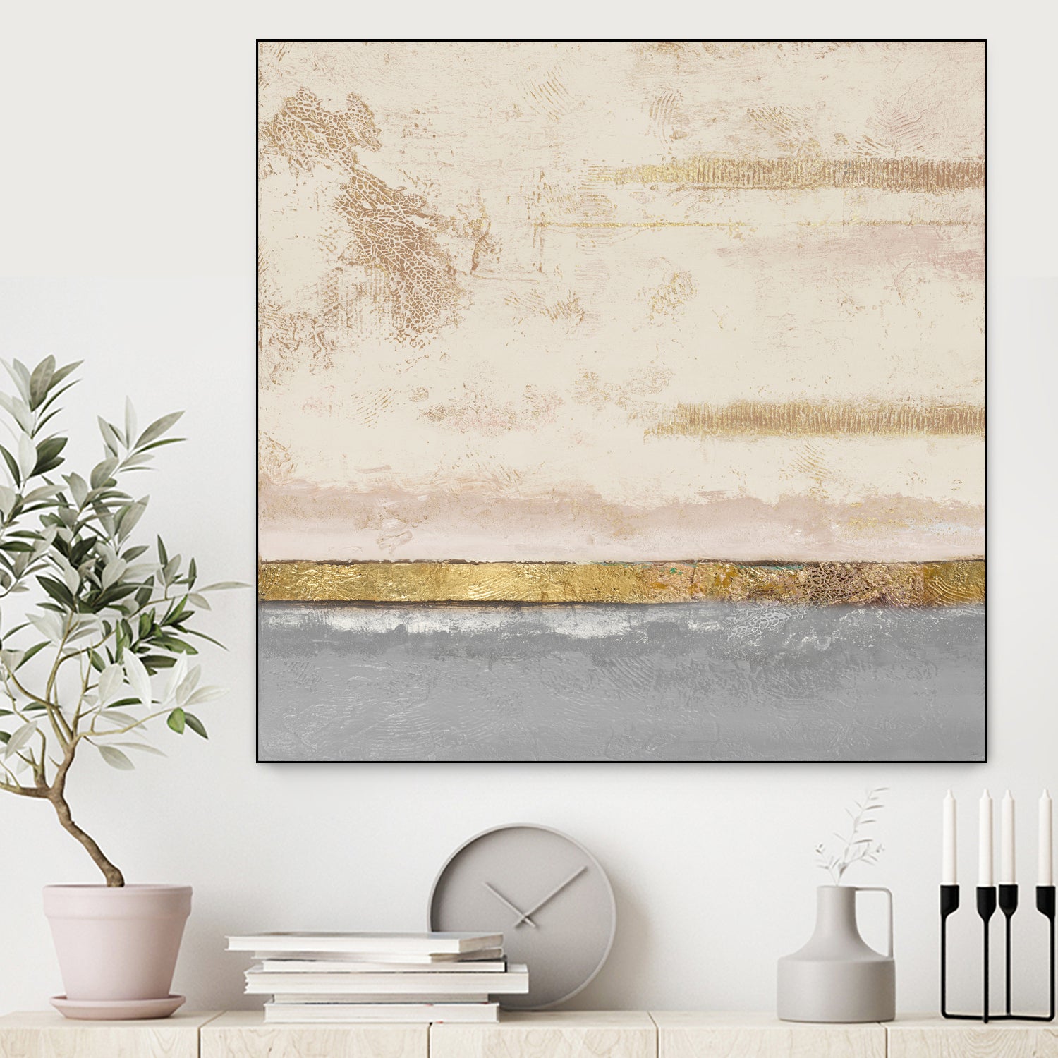 Soft Sea Landscape Square by Patricia Pinto on GIANT ART - abstract soft