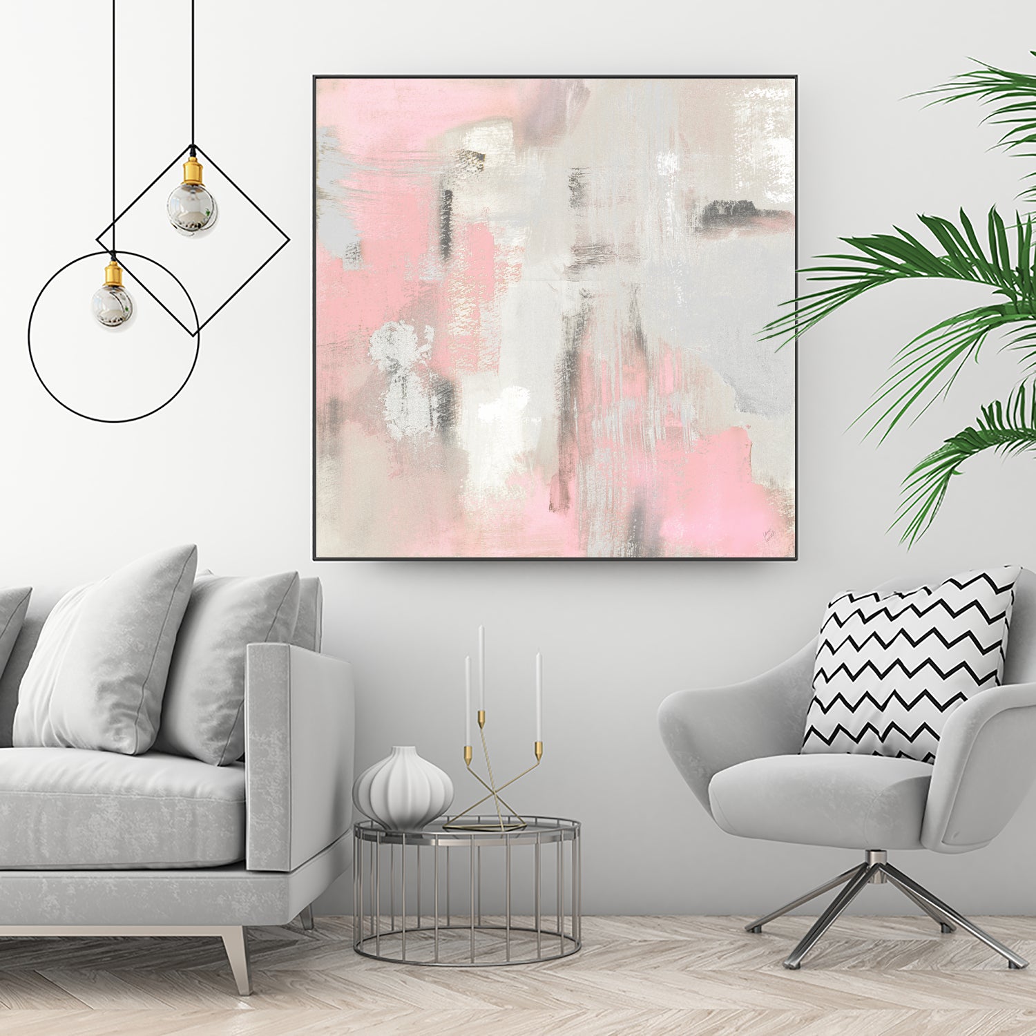 Pink Oasis by Lanie Loreth on GIANT ART - abstract pink