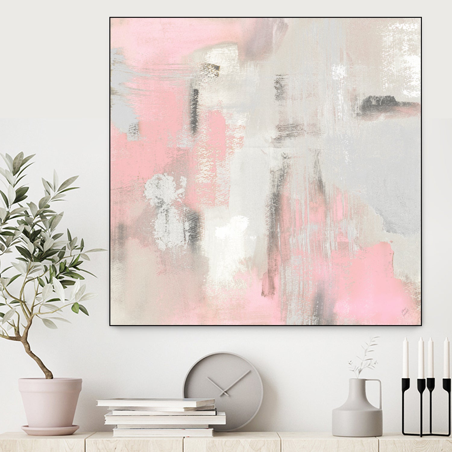 Pink Oasis by Lanie Loreth on GIANT ART - abstract pink