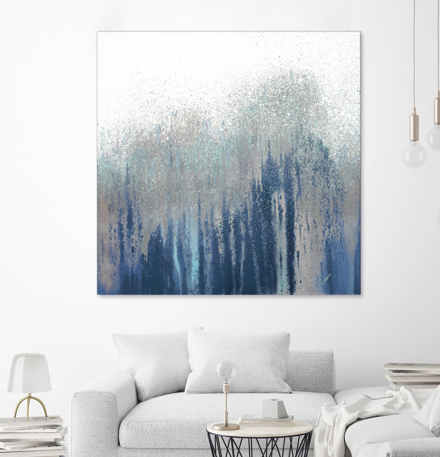 Teal Woods by Roberto Gonzalez on GIANT ART - abstract abstract