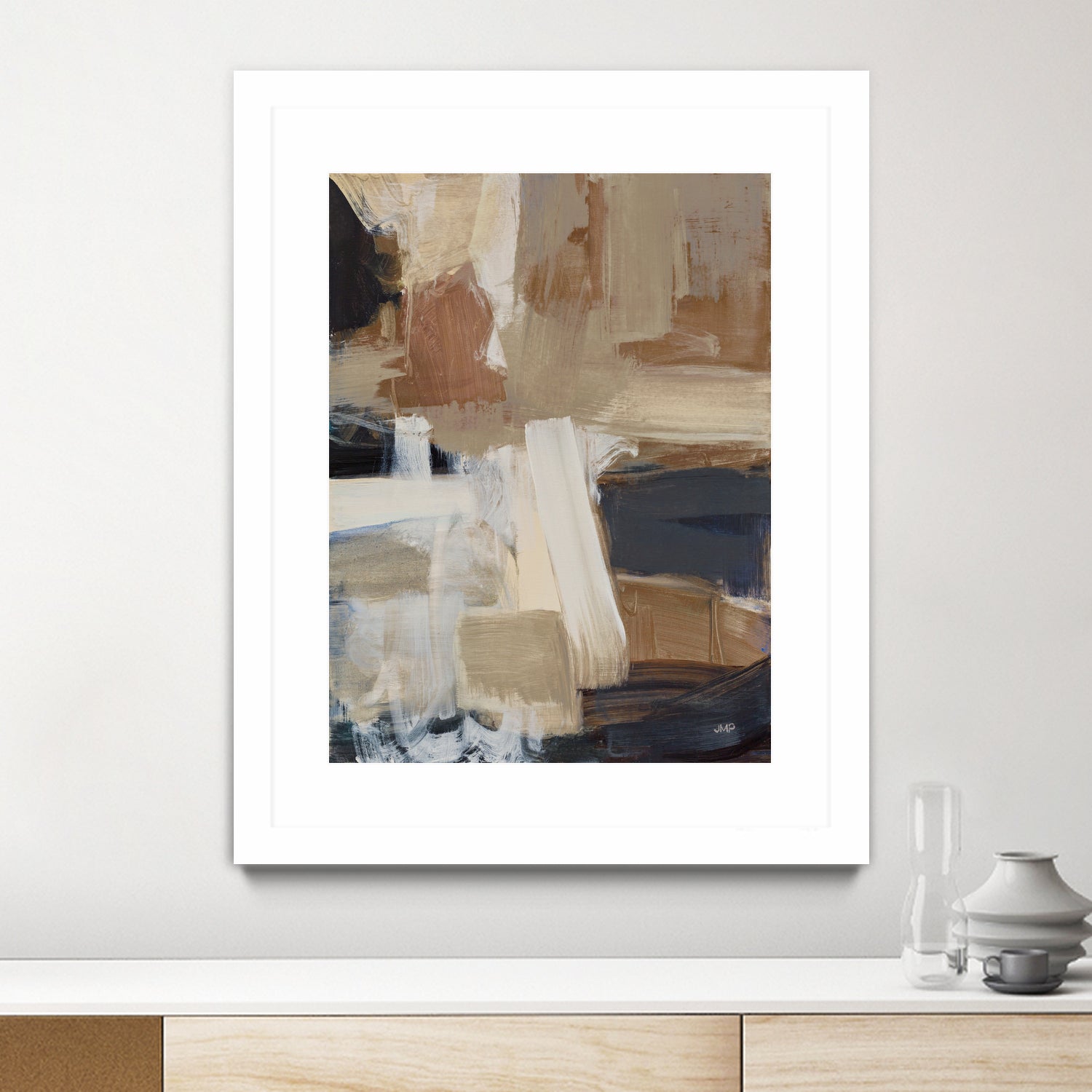 Beale Street Abstract I Brown by Julia Purinton on GIANT ART - black abstract