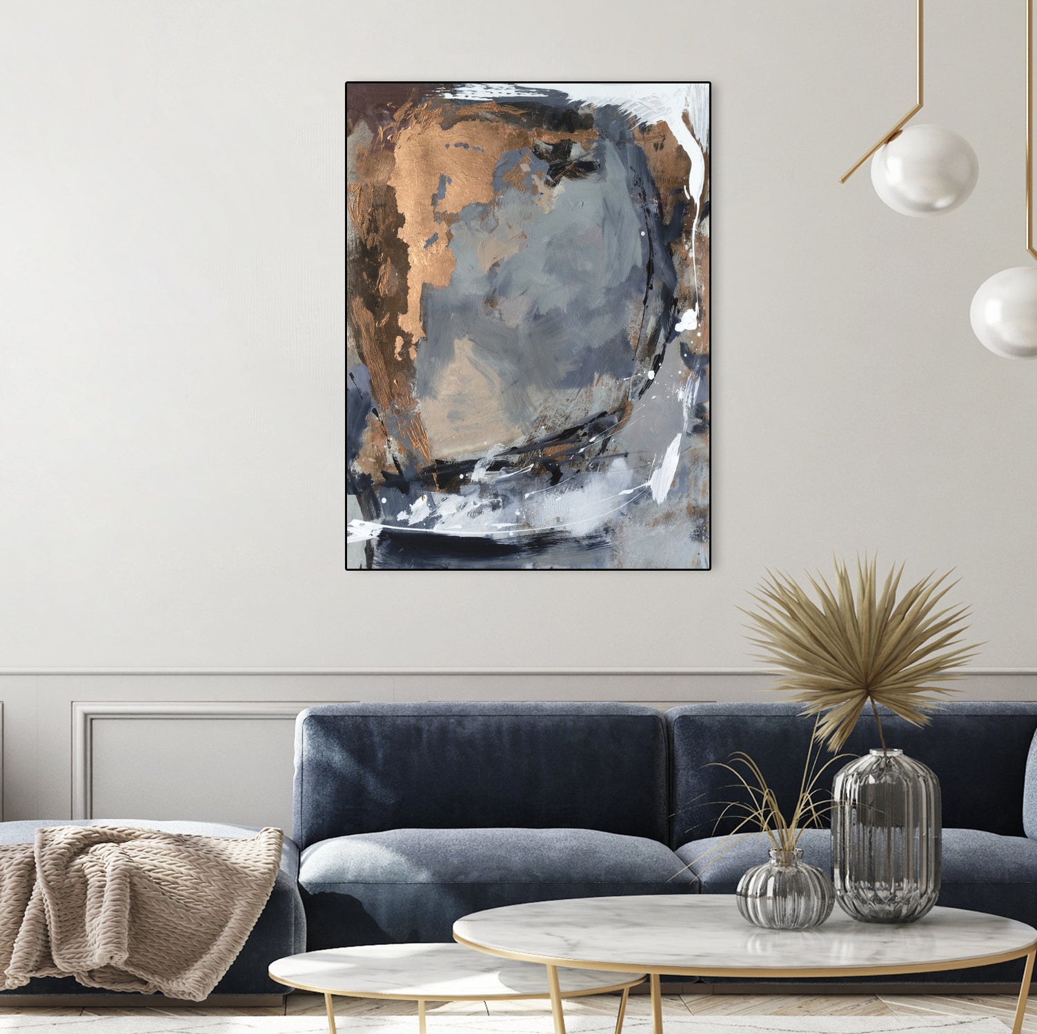 Copper Crested Twilight  II by Victoria Barnes on GIANT ART - abstract geometrics abstract