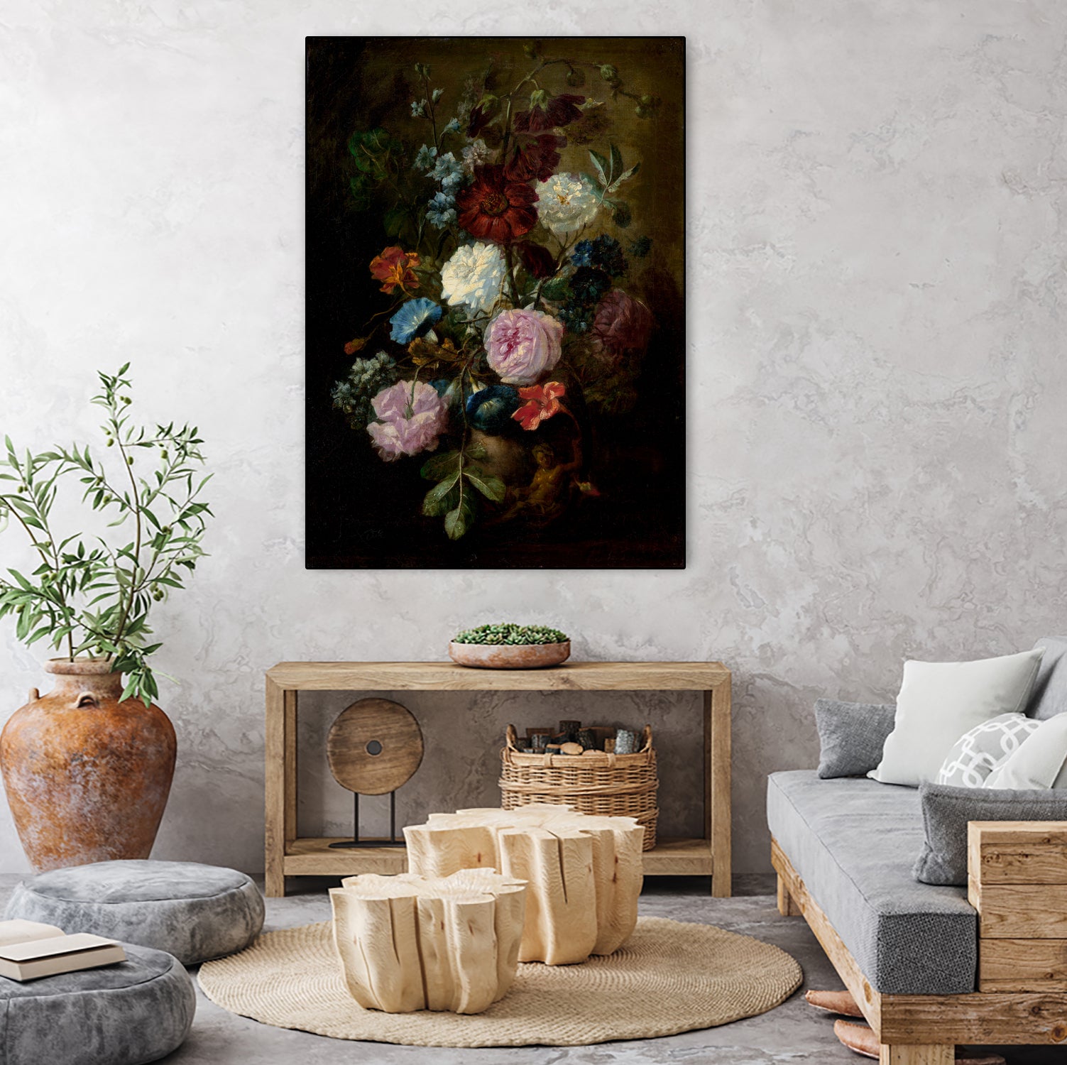 Demure Dutch Floral II by Michael Willett on GIANT ART - botanical