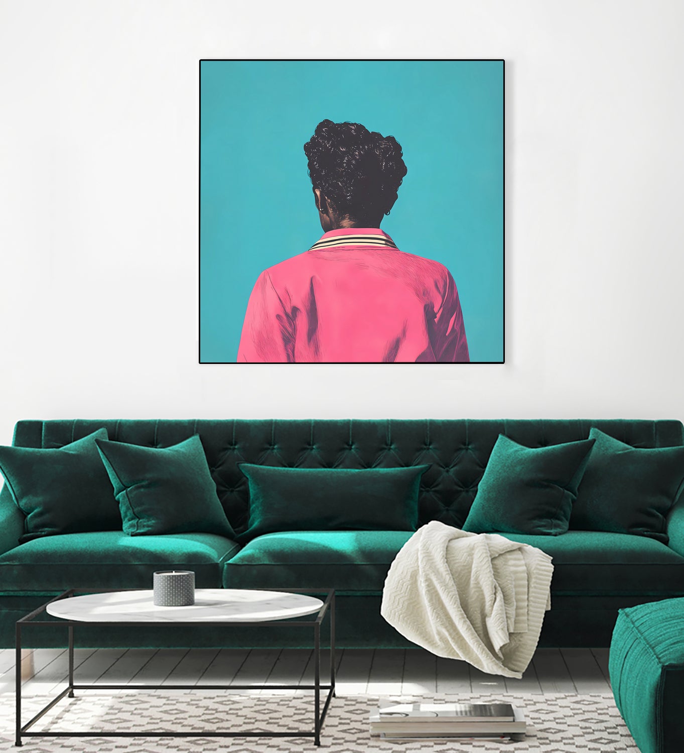 Hot Pink Jacket by Grace Popp on GIANT ART - figurative