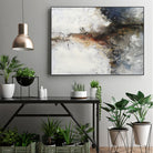 Unlined I by Melissa Wang on GIANT ART - abstract geometrics cloud dancer