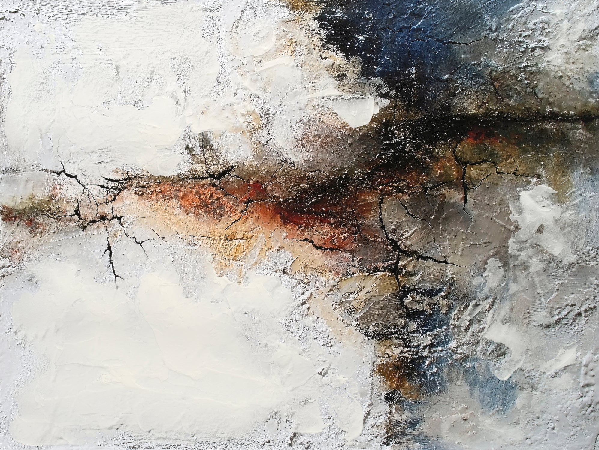 Unlined I by Melissa Wang on GIANT ART - abstract geometrics cloud dancer