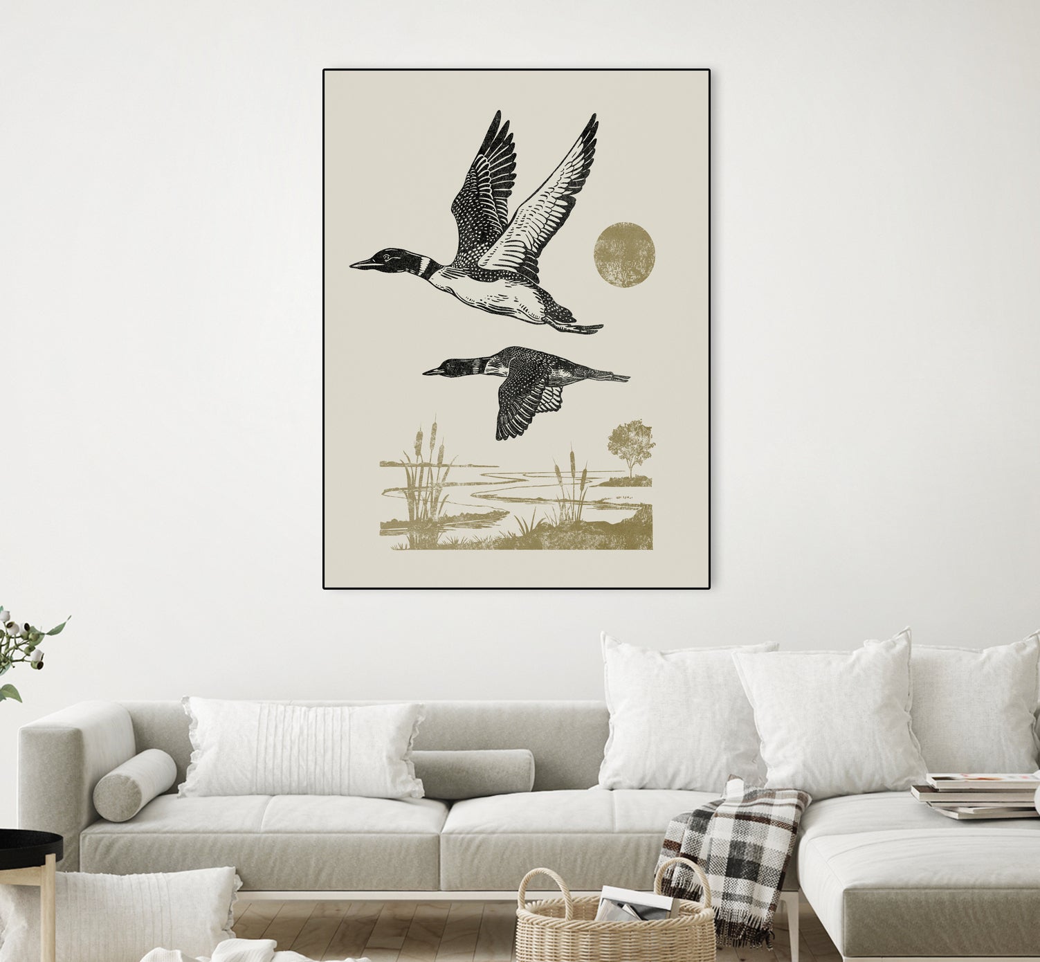 Lake Meditation ll by Victoria Barnes on GIANT ART - animals nature birds