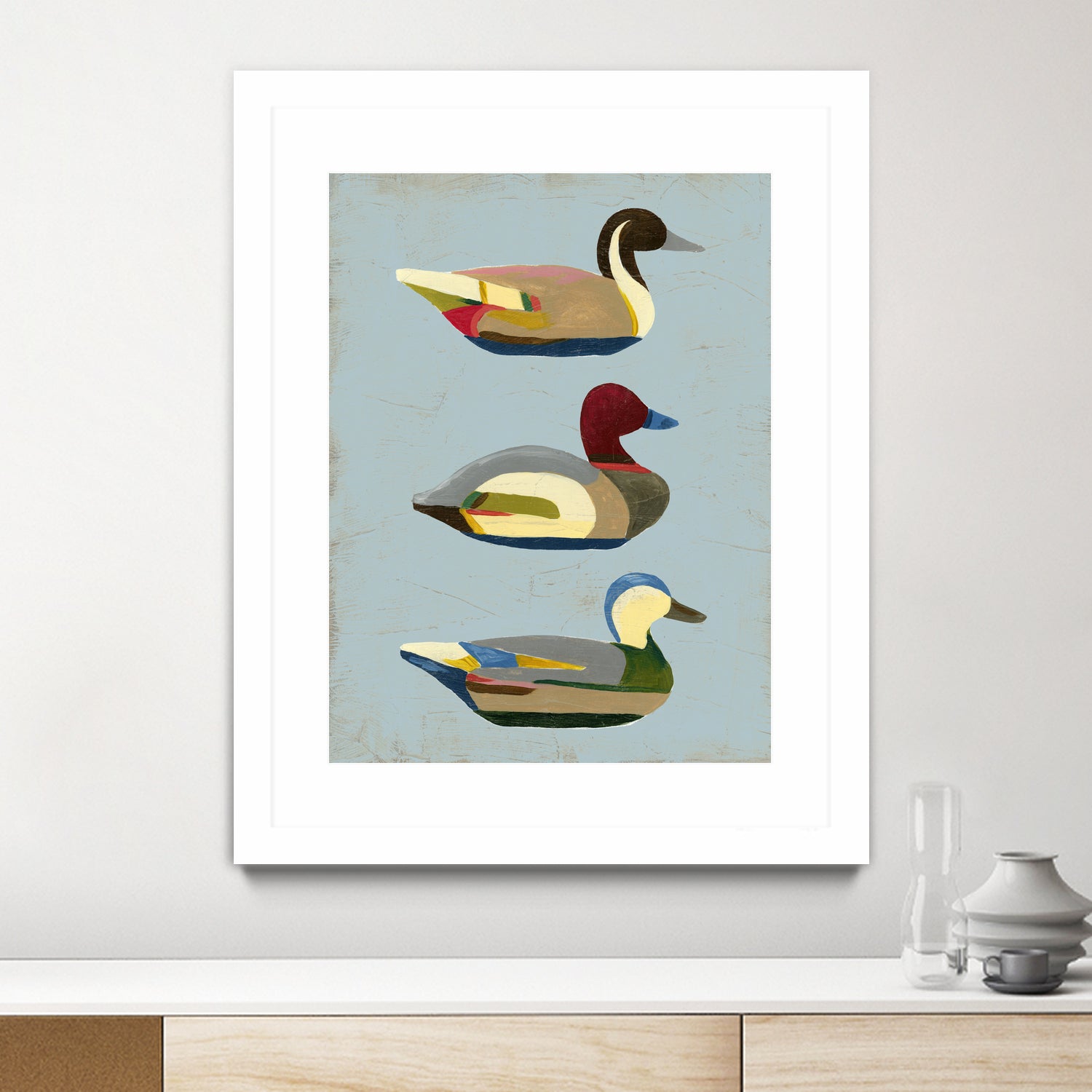 Decoy Ducks I by June Erica Vess on GIANT ART - animals nature birds