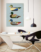 Decoy Ducks II by June Erica Vess on GIANT ART - animals nature birds