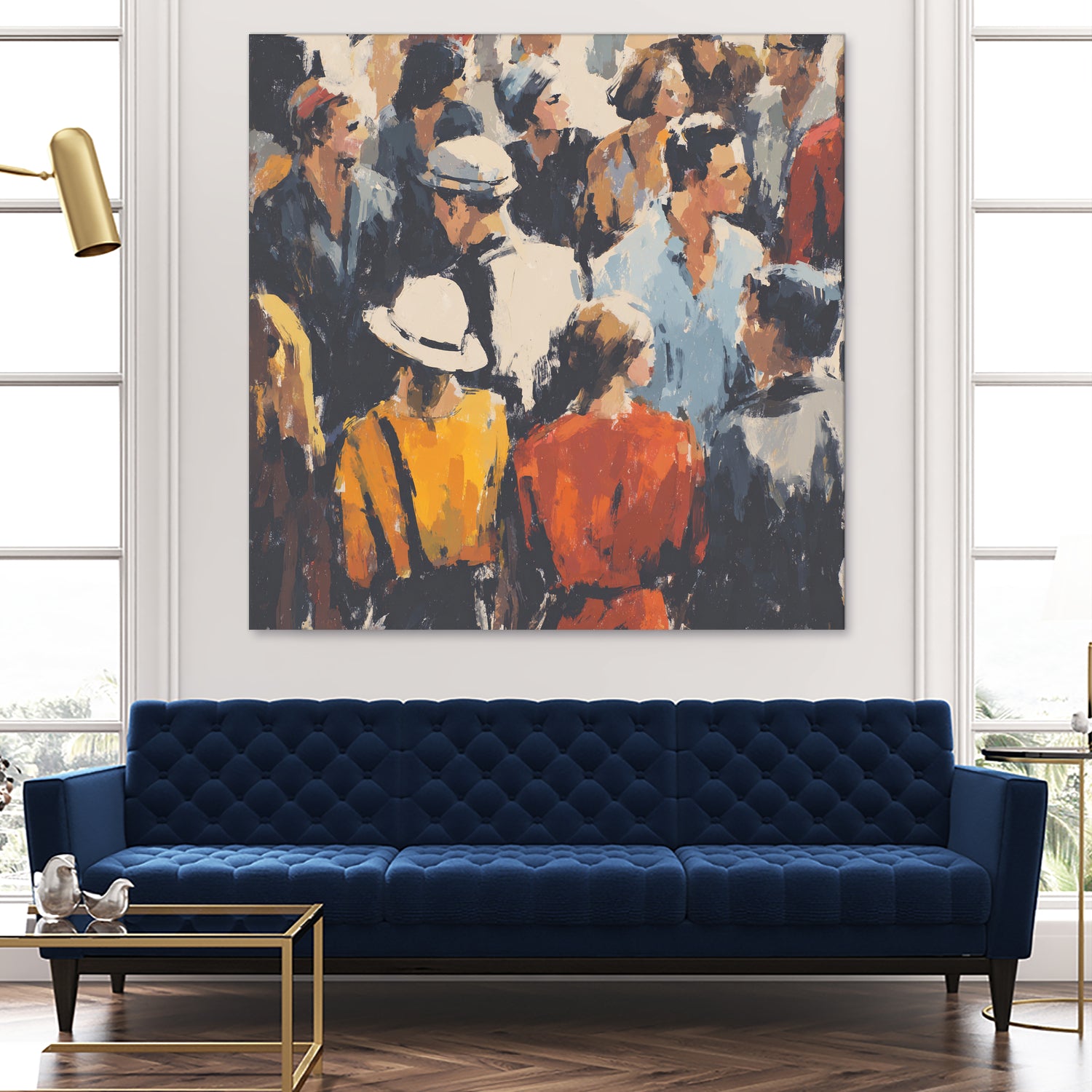 Faces in the Crowd I by Walker Noble on GIANT ART - figurative fashion other