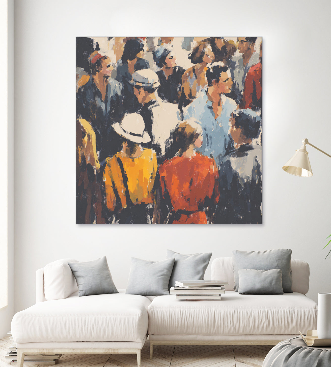 Faces in the Crowd I by Walker Noble on GIANT ART - figurative fashion other