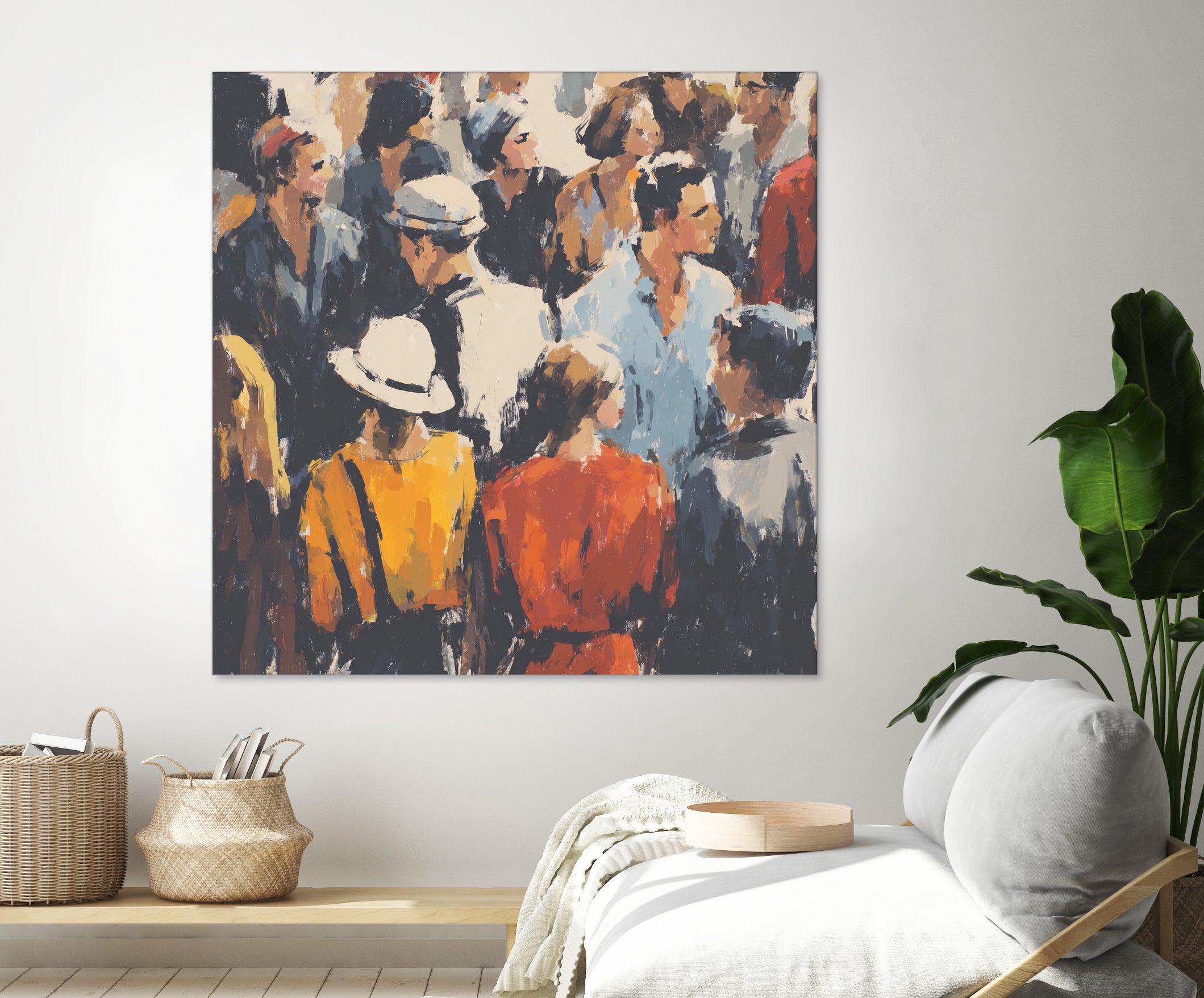 Faces in the Crowd I by Walker Noble on GIANT ART - figurative fashion other