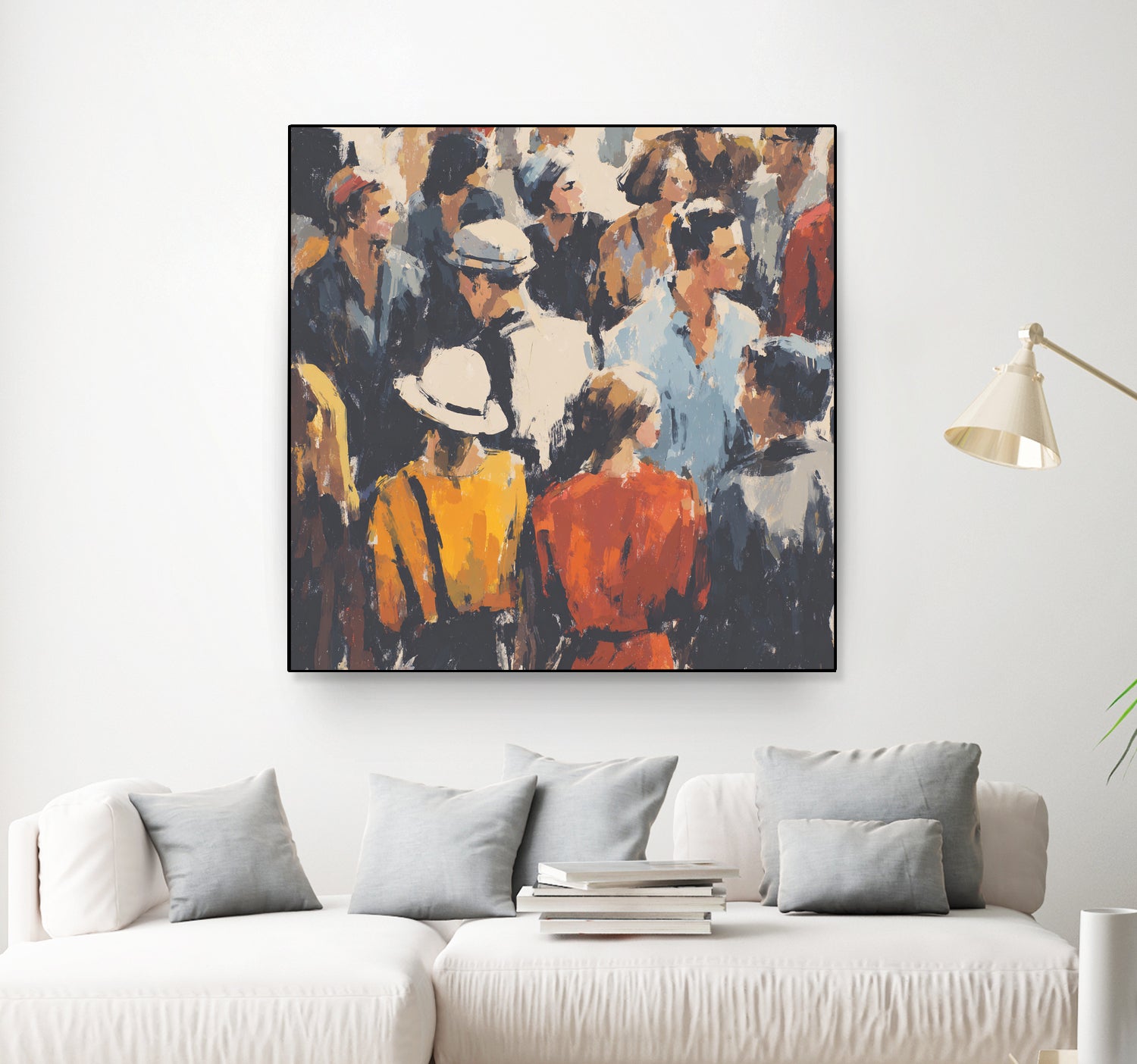 Faces in the Crowd I by Walker Noble on GIANT ART - figurative fashion other