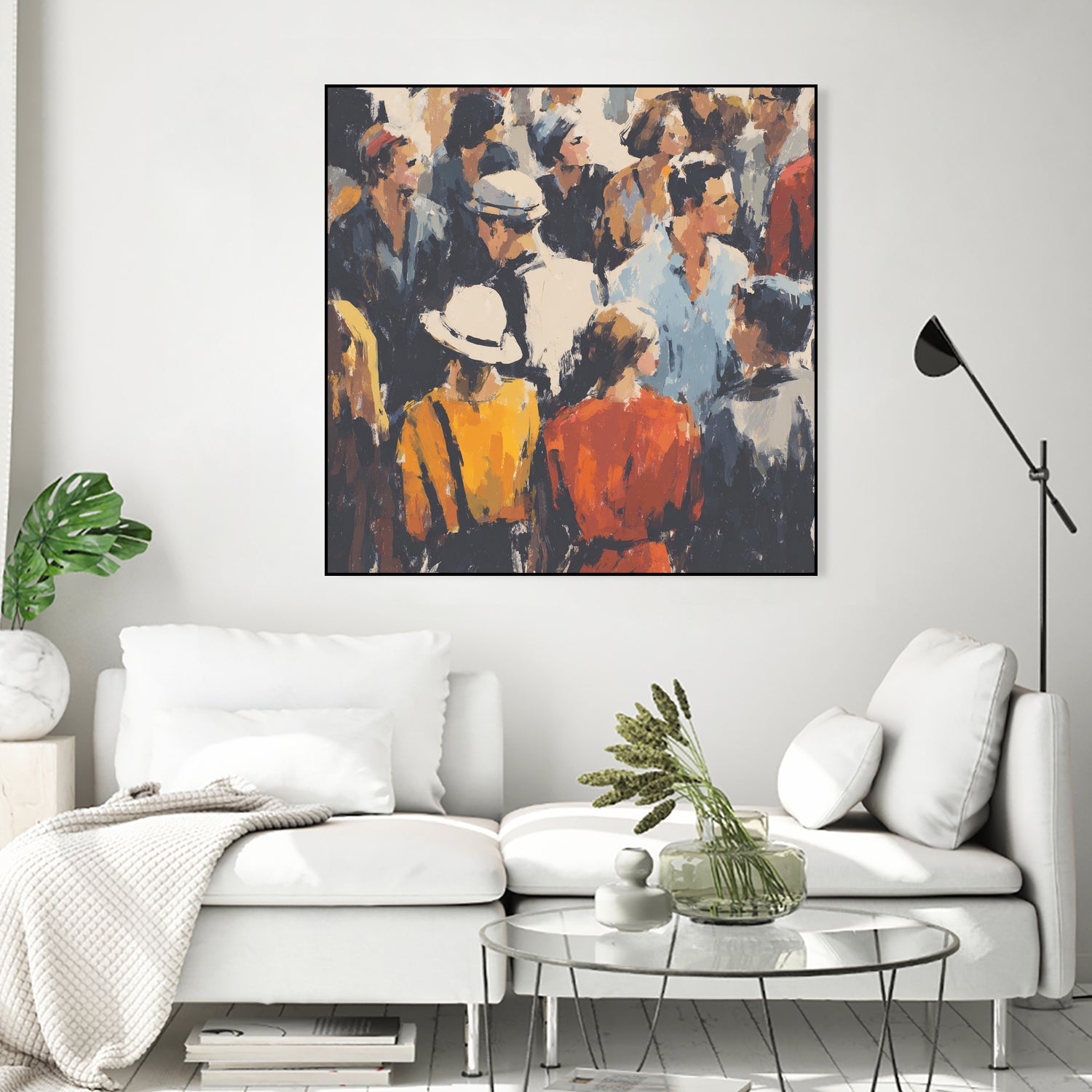 Faces in the Crowd I by Walker Noble on GIANT ART - figurative fashion other