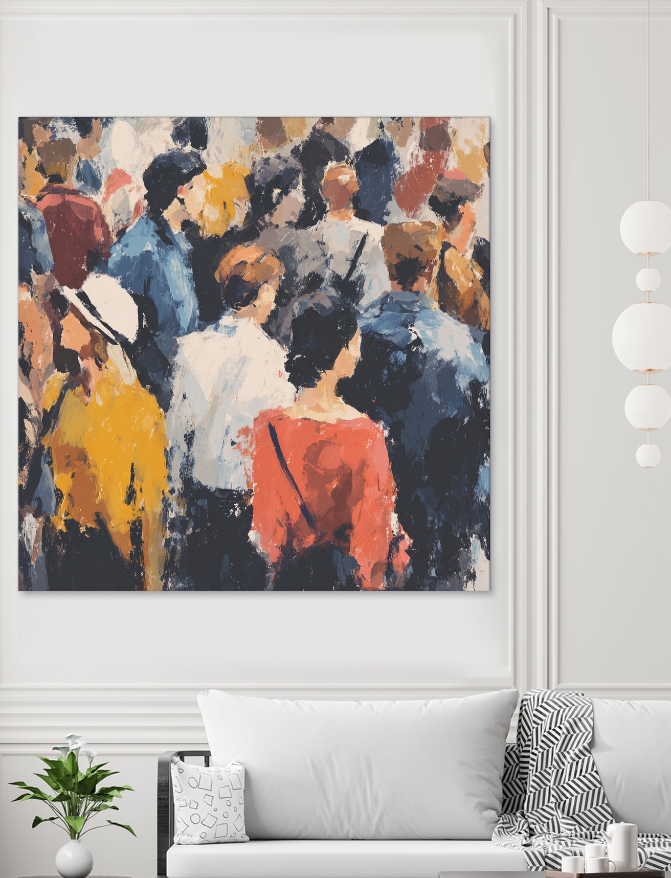 Faces in the Crowd II by Walker Noble on GIANT ART - figurative fashion other
