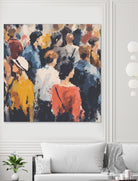 Faces in the Crowd II by Walker Noble on GIANT ART - figurative fashion other