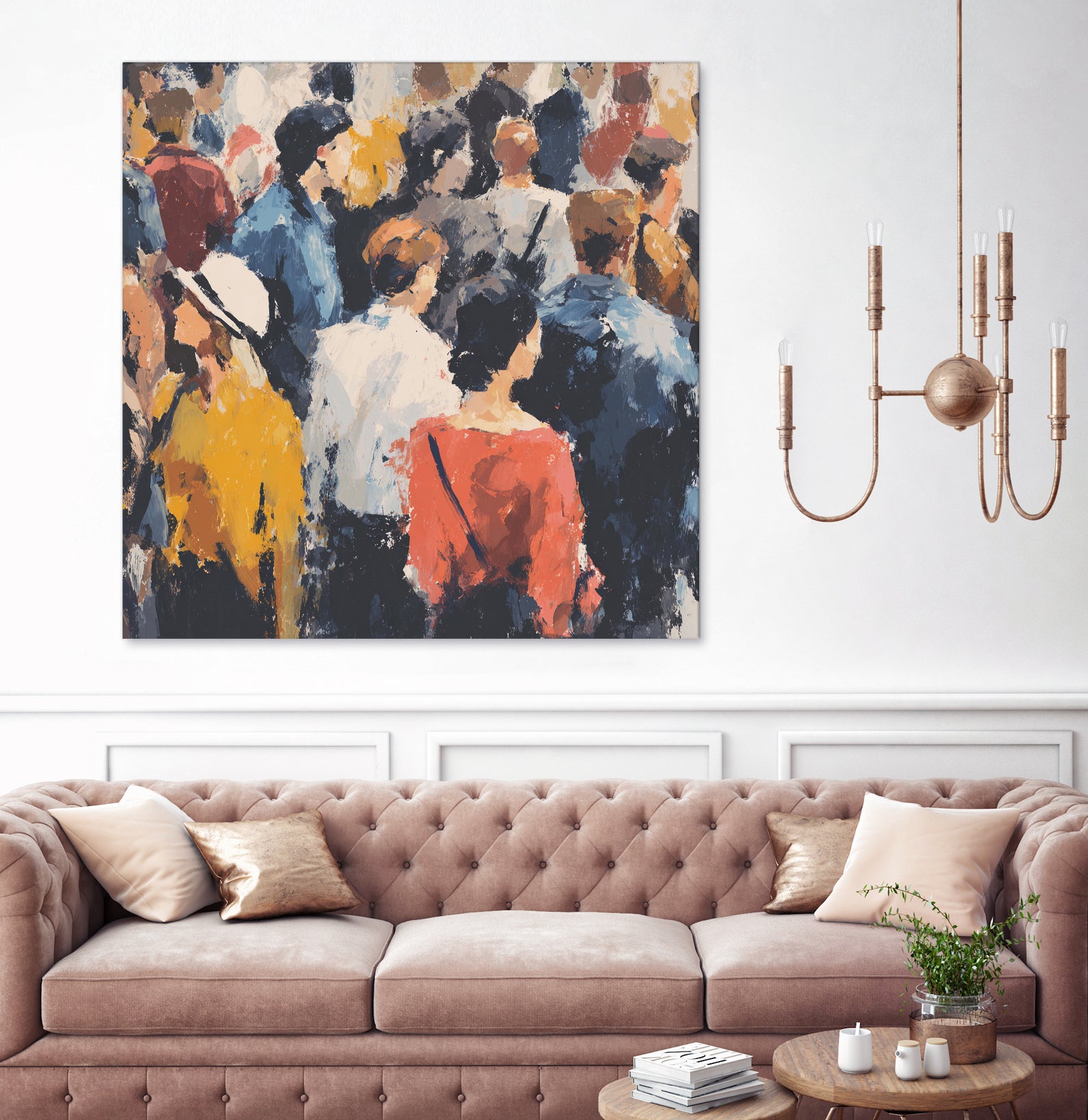 Faces in the Crowd II by Walker Noble on GIANT ART - figurative fashion other