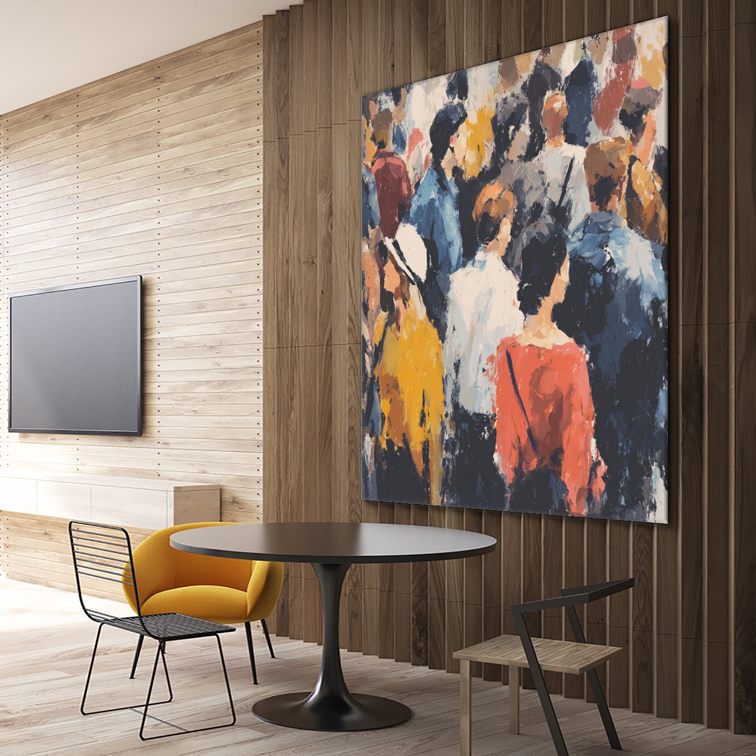 Faces in the Crowd II by Walker Noble on GIANT ART - figurative fashion other