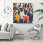 Faces in the Crowd II by Walker Noble on GIANT ART - figurative fashion other