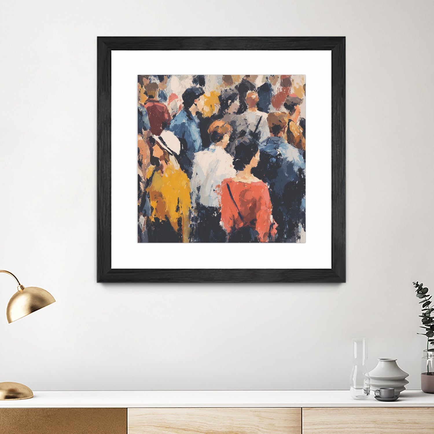 Faces in the Crowd II by Walker Noble on GIANT ART - figurative fashion other