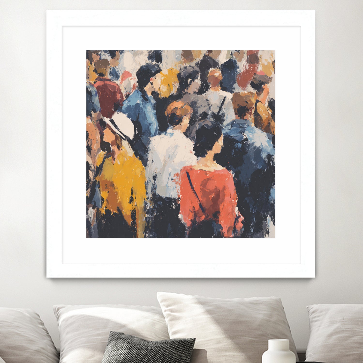 Faces in the Crowd II by Walker Noble on GIANT ART - figurative fashion other