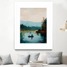 Morning on The Lake II by Paula Freeman on GIANT ART - landscapes seascapes lakes rivers