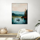Morning on The Lake II by Paula Freeman on GIANT ART - landscapes seascapes lakes rivers