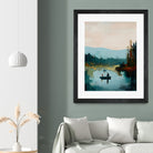 Morning on The Lake II by Paula Freeman on GIANT ART - landscapes seascapes lakes rivers