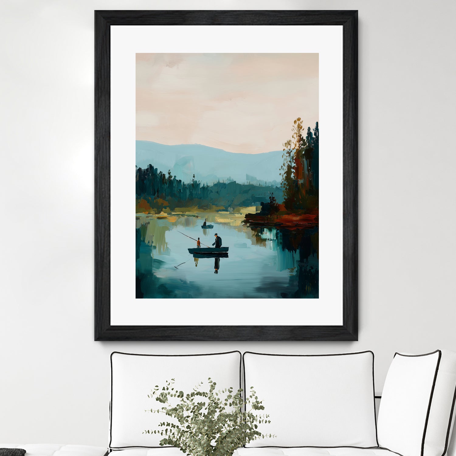 Morning on The Lake II by Paula Freeman on GIANT ART - landscapes seascapes lakes rivers