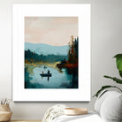 Morning on The Lake II by Paula Freeman on GIANT ART - landscapes seascapes lakes rivers