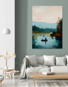Morning on The Lake II by Paula Freeman on GIANT ART - landscapes seascapes lakes rivers