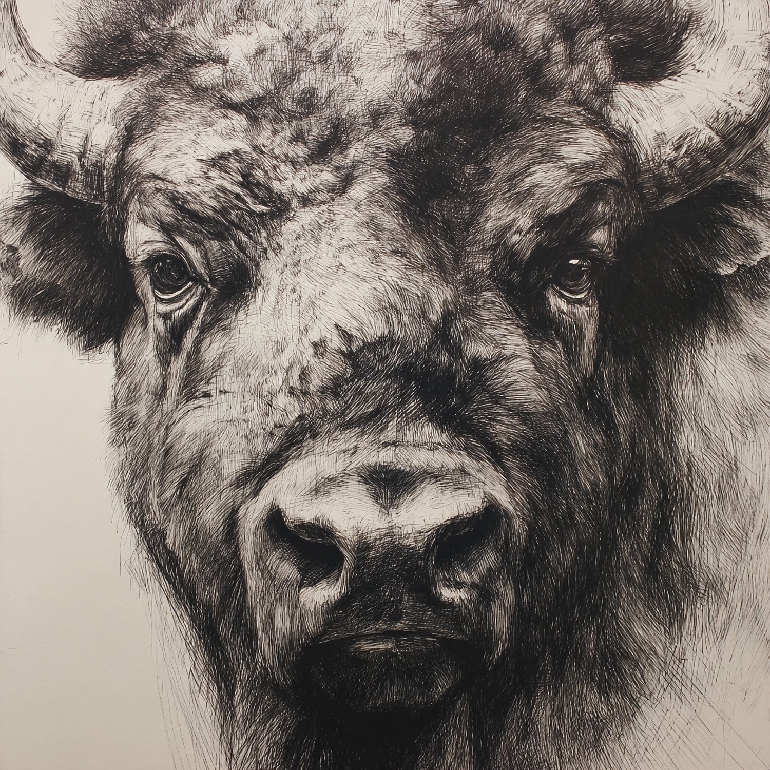 Western Plains Portrait I by Walker Noble on GIANT ART - animals nature horses