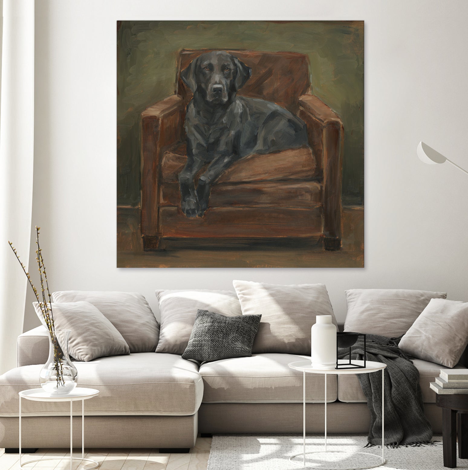 Hunting Lounge II by Ethan Harper on GIANT ART - animals nature pets
