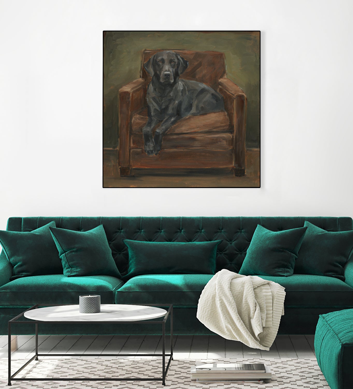 Hunting Lounge II by Ethan Harper on GIANT ART - animals nature pets