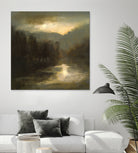 Nocturne in Gold by Sheila Finch on GIANT ART - landscapes seascapes lakes rivers
