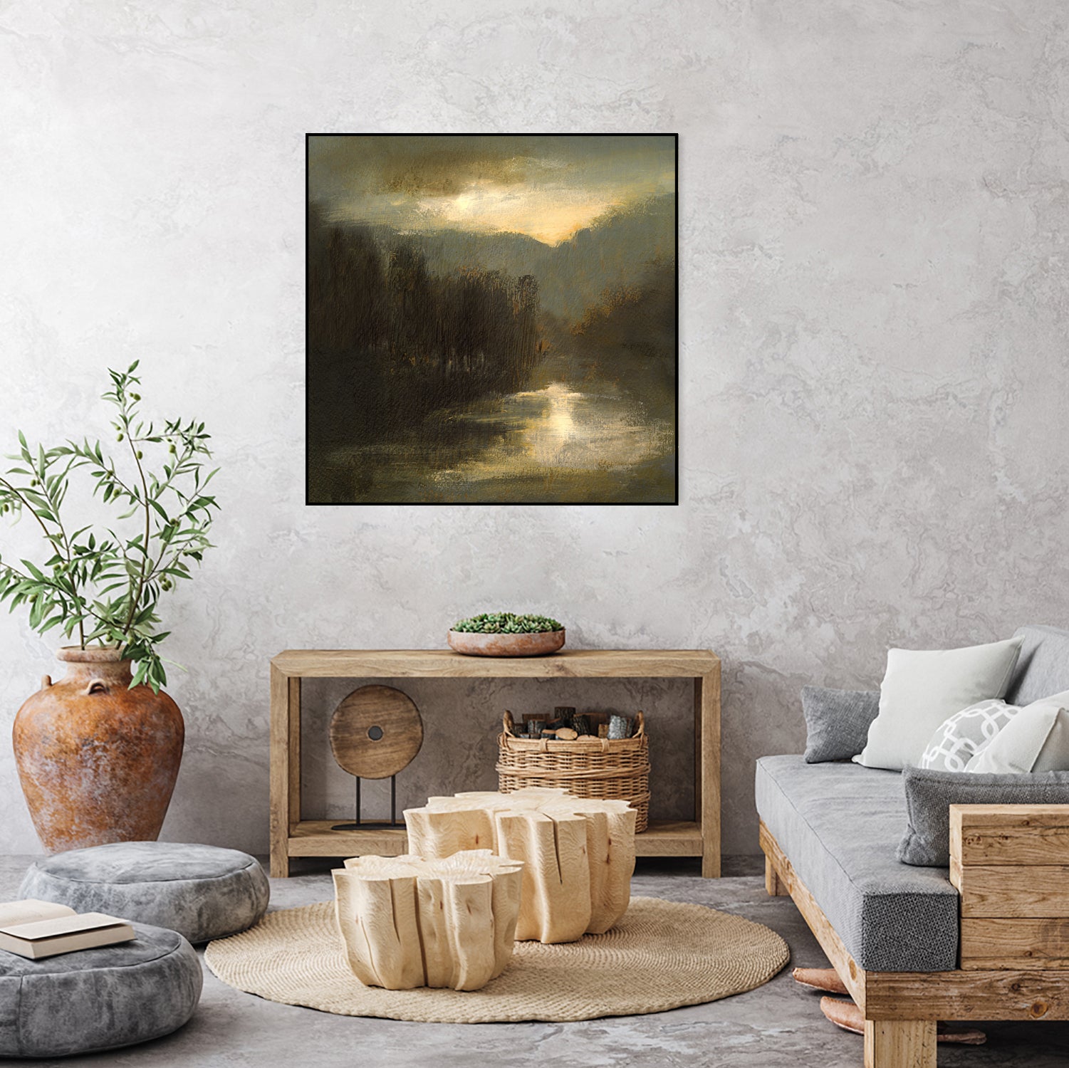 Nocturne in Gold by Sheila Finch on GIANT ART - landscapes seascapes lakes rivers