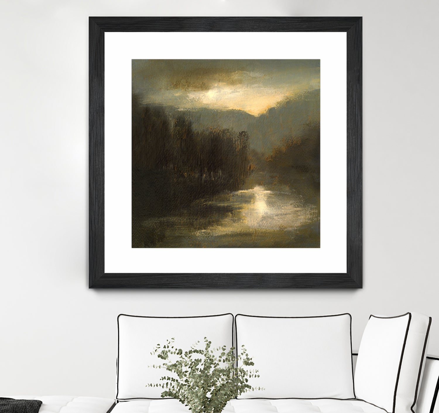 Nocturne in Gold by Sheila Finch on GIANT ART - landscapes seascapes lakes rivers