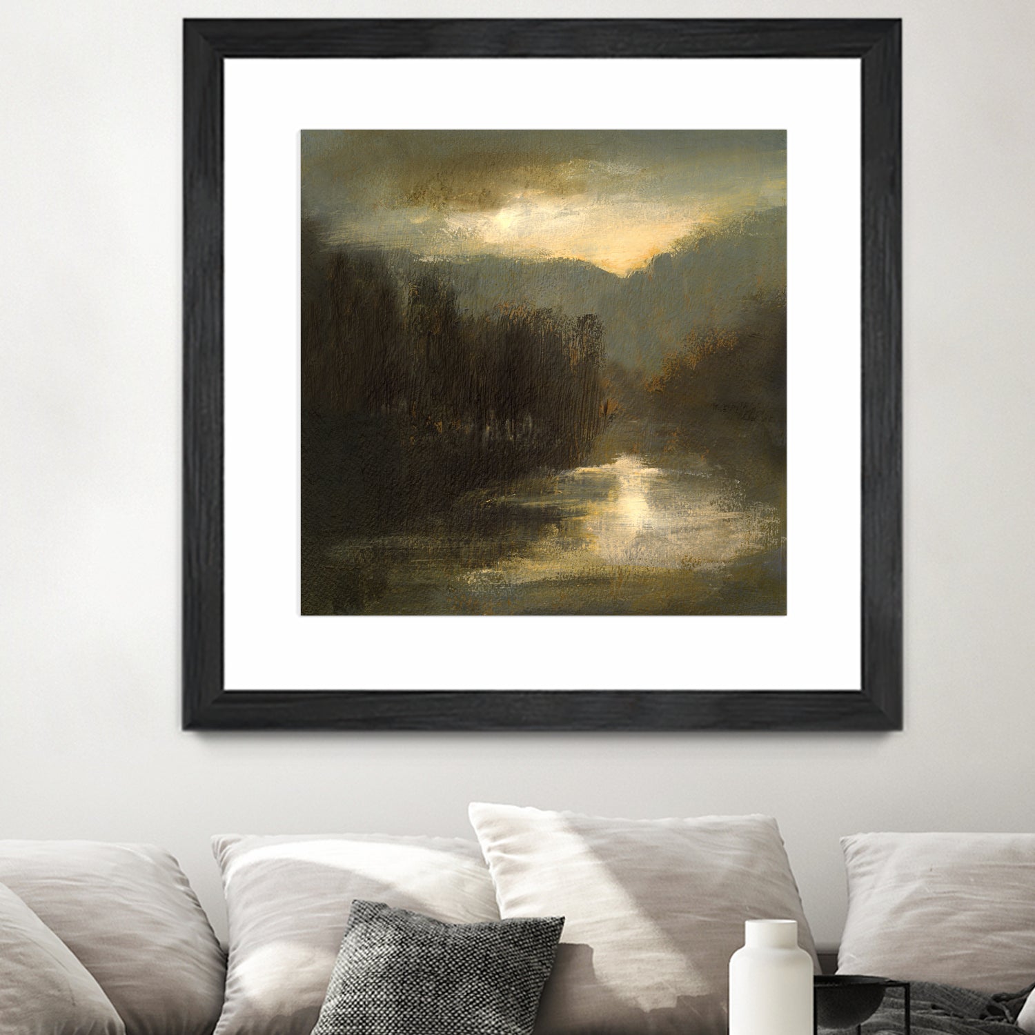 Nocturne in Gold by Sheila Finch on GIANT ART - landscapes seascapes lakes rivers