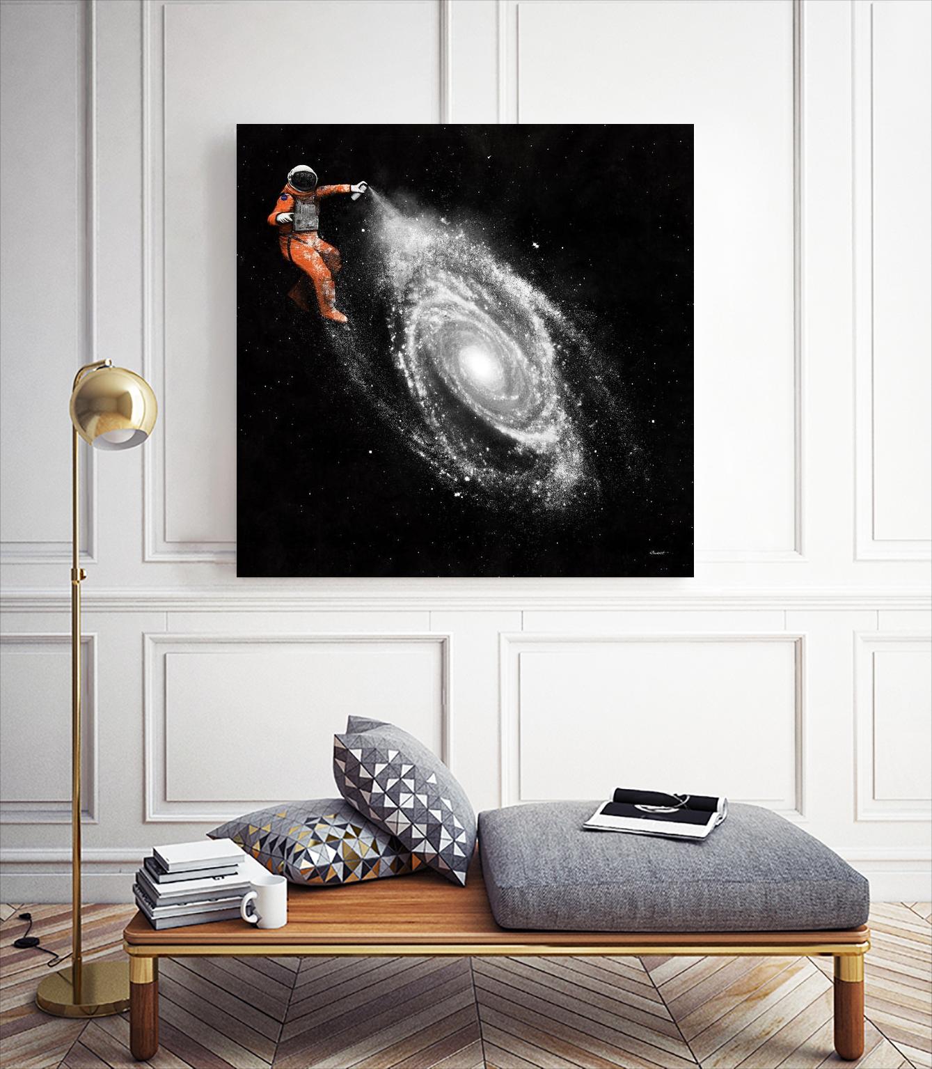 Space Art by Florent Bodart on GIANT ART - orange digital
