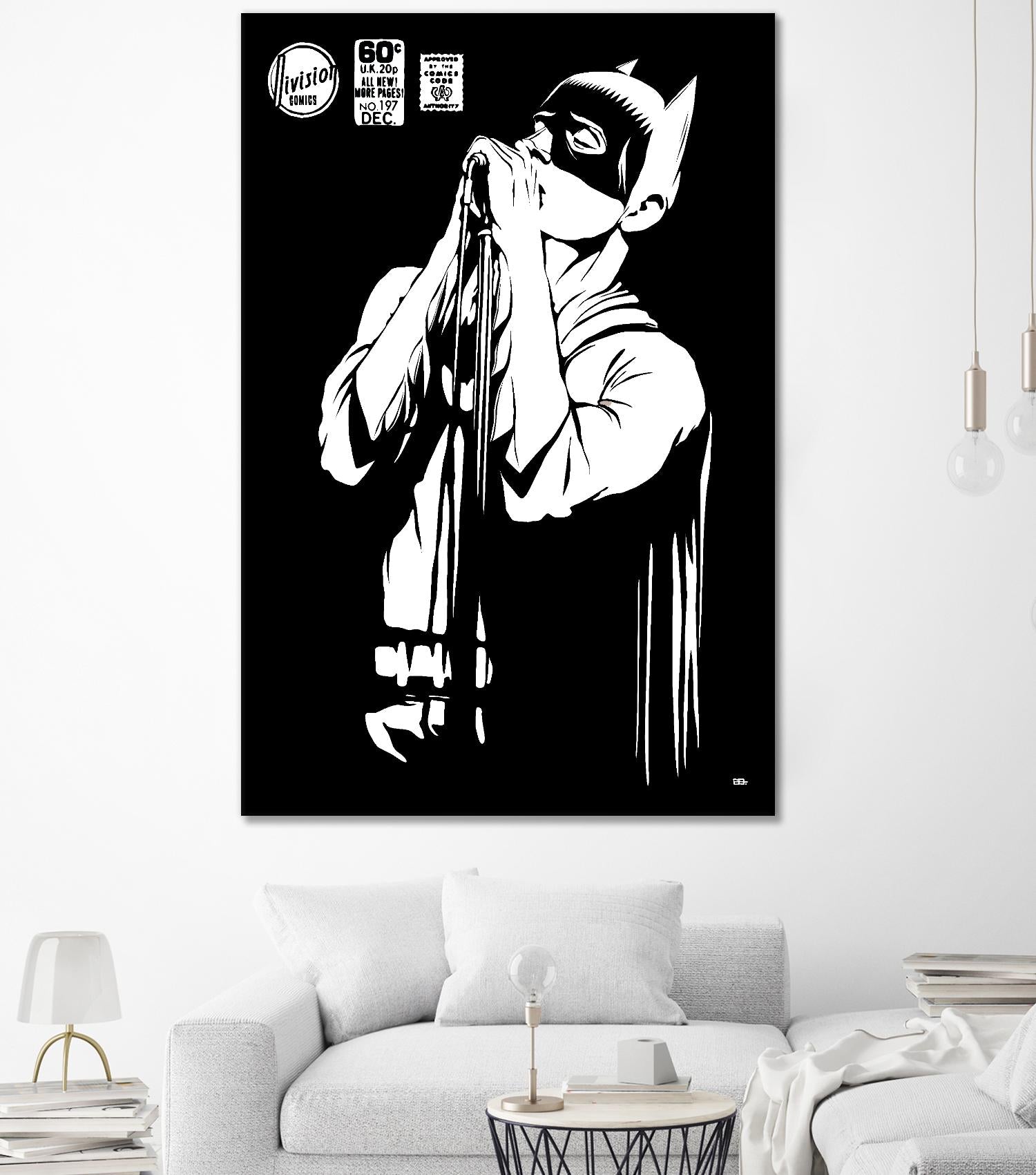Post-Punk Dark Knight | The Shadowplay B&W Edition by Butcher Billy on GIANT ART
