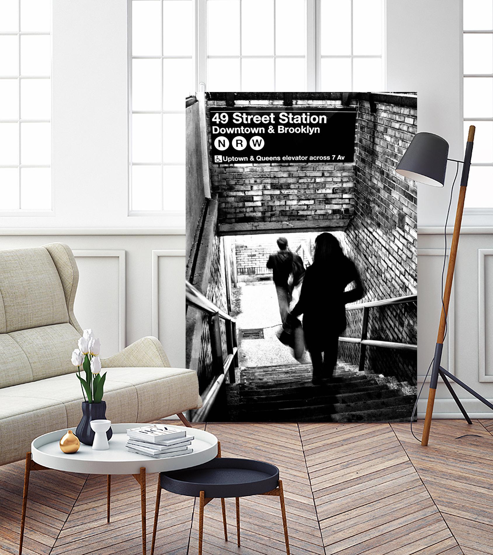 Subway Shadows by Karol Livote on GIANT ART - white black&white