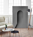 Hidden door by Divin Creador on GIANT ART - white black & white 