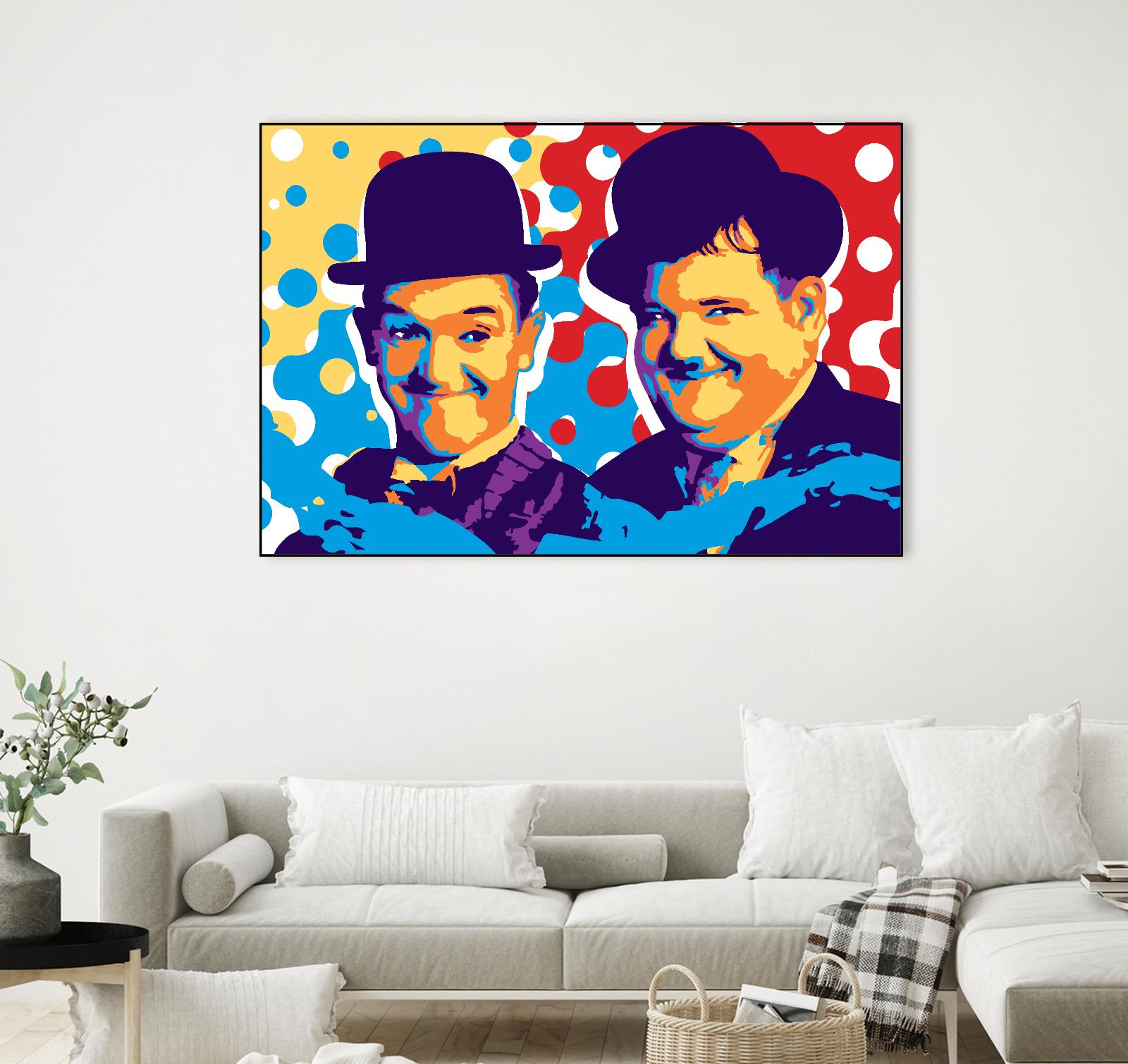 L&H by Ray Lengelé on GIANT ART - blue street art movies