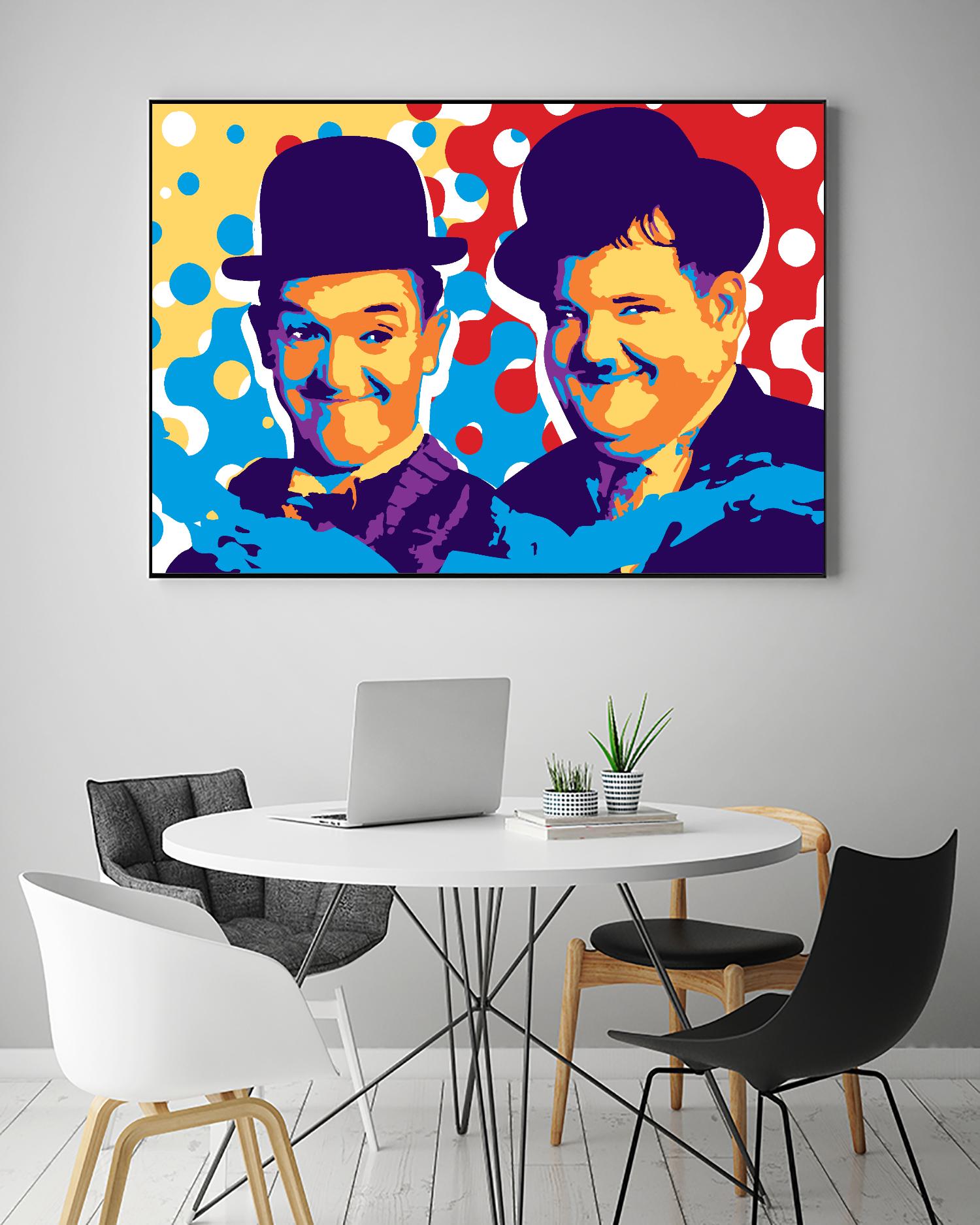 L&H by Ray Lengelé on GIANT ART - blue street art movies