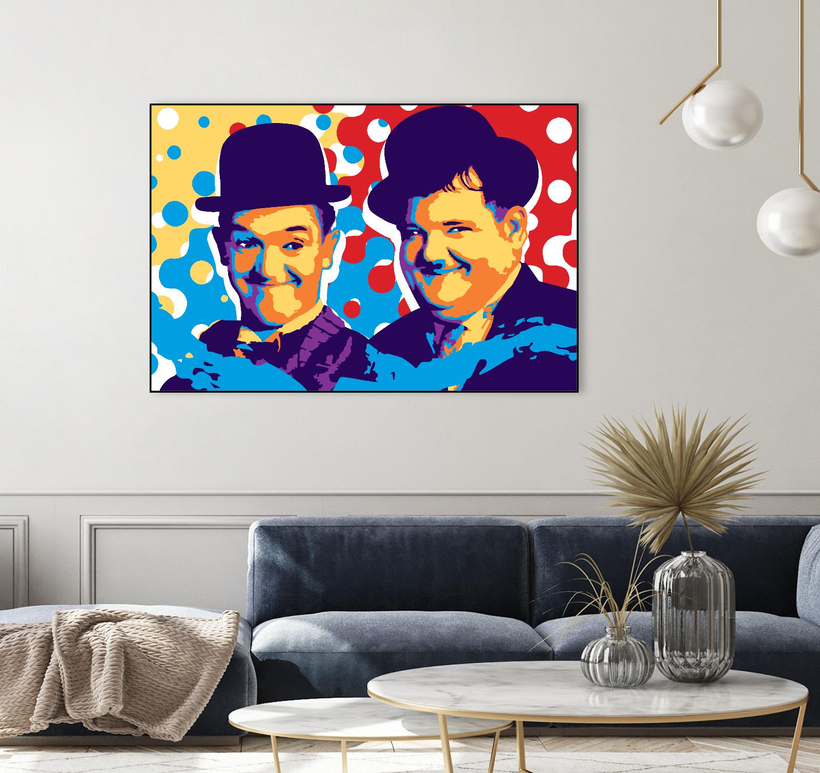 L&H by Ray Lengelé on GIANT ART - blue street art movies