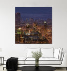 Montreal view by Jefd on GIANT ART - blue city scene