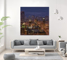 Montreal view by Jefd on GIANT ART - blue city scene