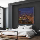 Montreal view by Jefd on GIANT ART - blue city scene